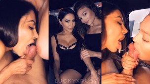 Two Hot Babes Fuck Their Uber Driver
