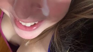 Slut Wife Takes Huge Load On Her Face