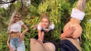 Cas Summer – POV Sneak Sex In The Jungle Video Leaked